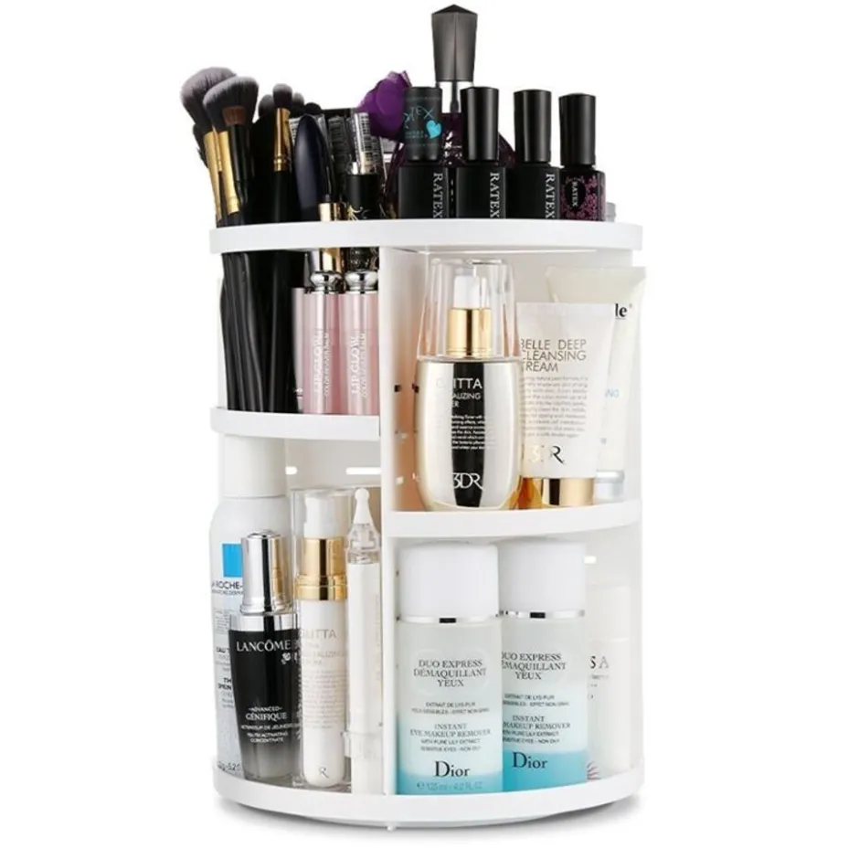 UNIQ 360° Roterende Make‑up Organizer - Wit| Clearance