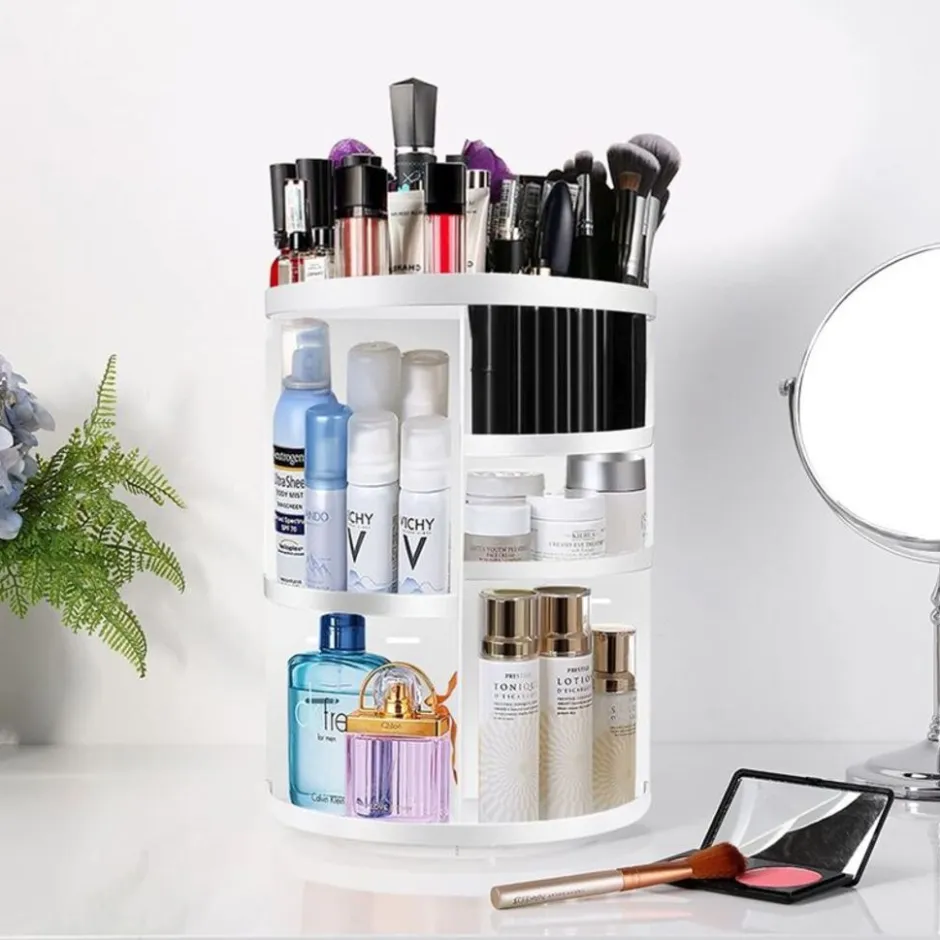 UNIQ 360° Roterende Make‑up Organizer - Wit| Clearance