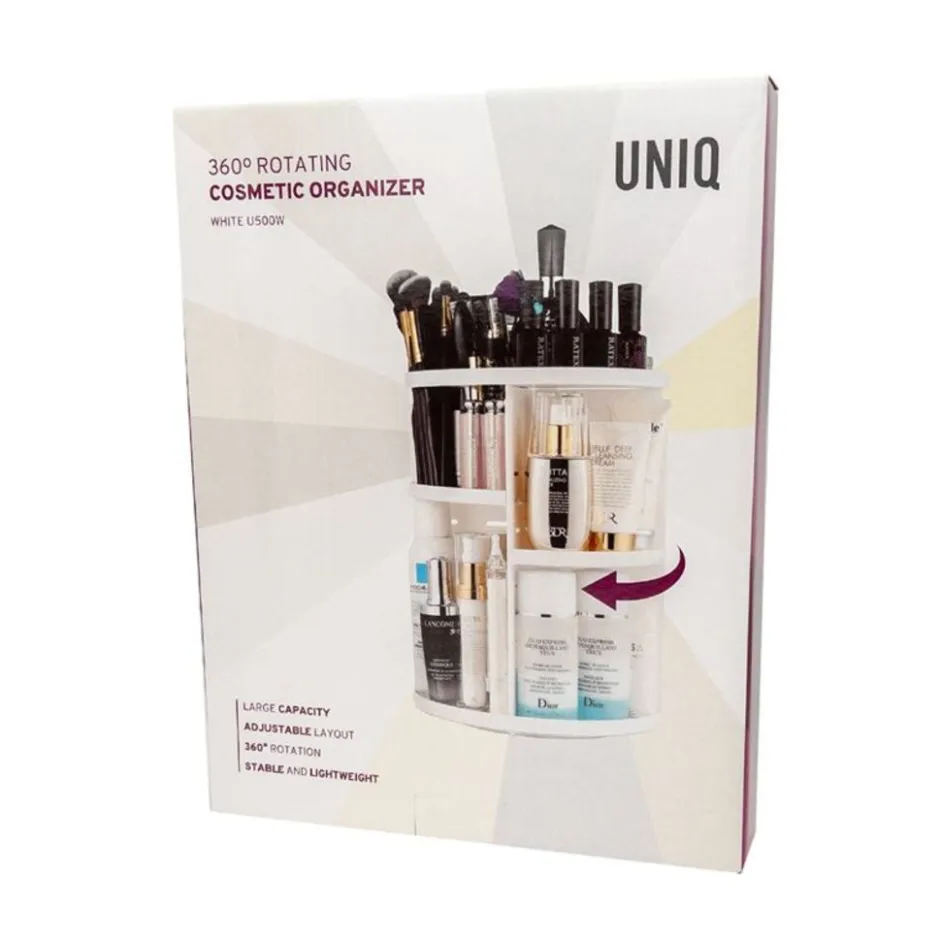 UNIQ 360° Roterende Make‑up Organizer - Wit| Clearance