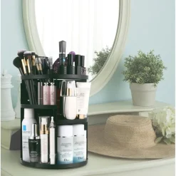 UNIQ 360° Roterende Make‑up Organizer – Zwart< Make-Up Organizers