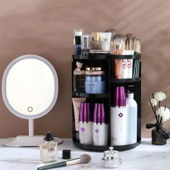 UNIQ 360° Roterende Make‑up Organizer – Zwart< Make-Up Organizers