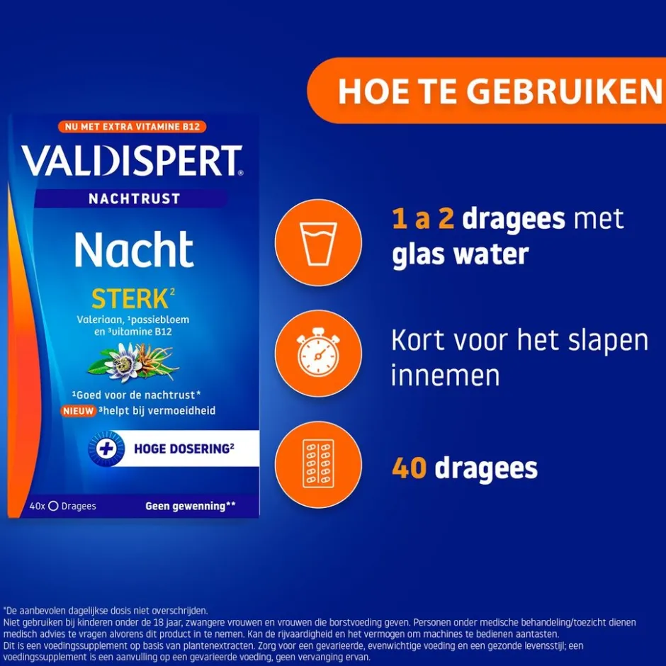 Nacht Sterk Dragees|Valdispert Clearance