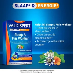 Valdispert Slaap & Fris Wakker Triple Layer Tabletten< Rust En Ontspanning