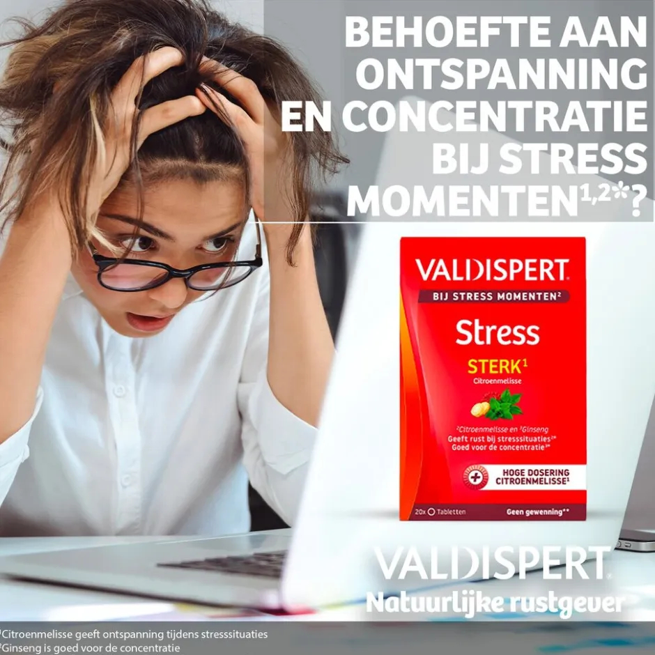 Valdispert Stress Moments Sterk Tabletten< Rust En Ontspanning