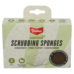 Valma ECO Schuursponzen Kokosnoot 2 stuks| Clearance