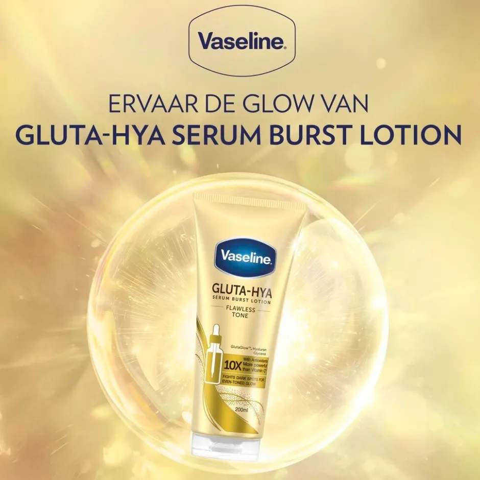 Vaseline Gluta-Hya Flawless Tone Semi Burst Lotion< Bodylotion