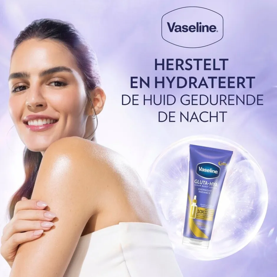 Gluta-Hya Overnight Radiance Serum Burst Lotion|Vaseline