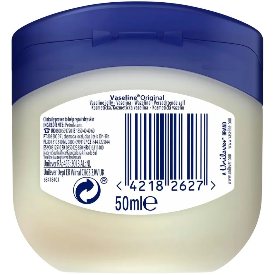 Vaseline Petrojelly< Mini Reisverpakkingen|Bodylotion