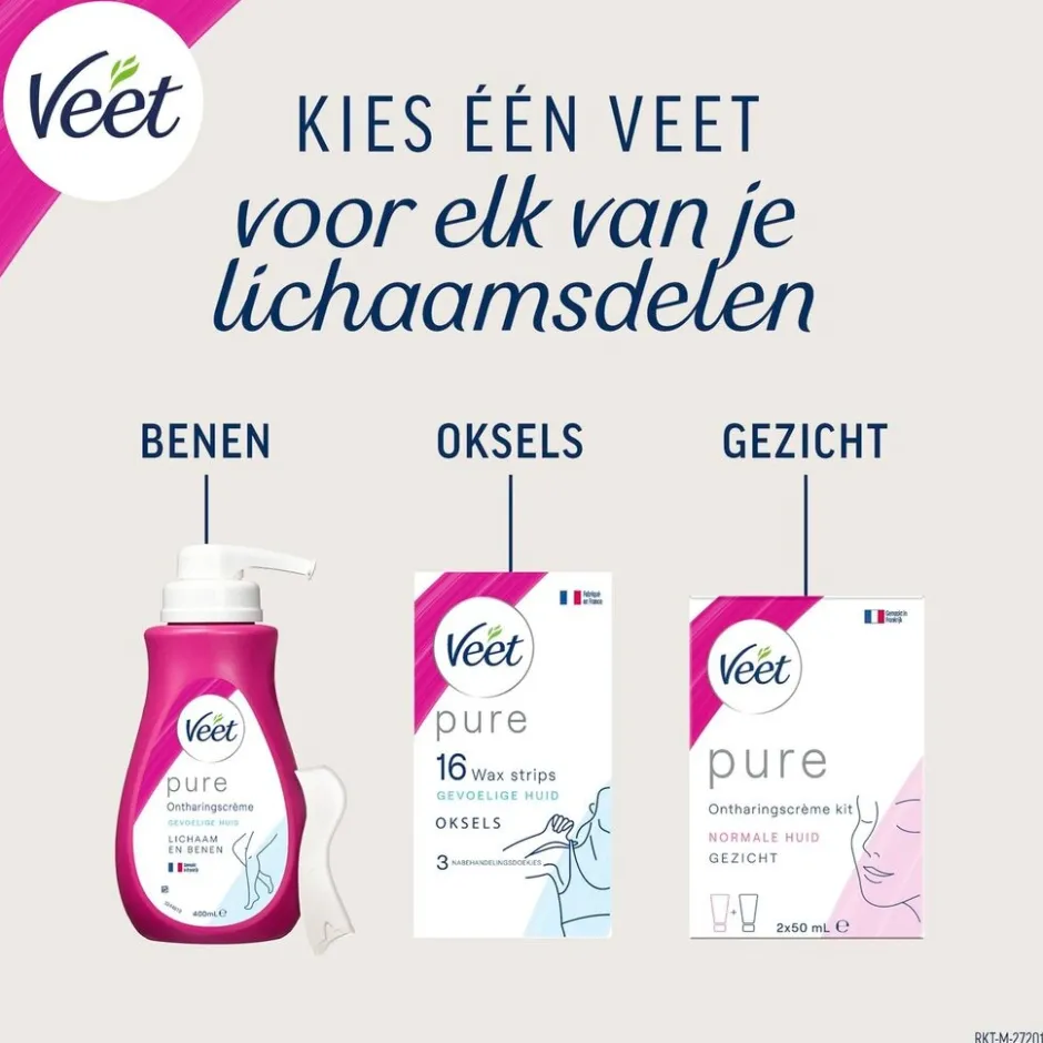 Veet In-Shower Ontharingscrème voor de Gevoelige Huid<Heren Ontharingscreme, Wax En Hars
