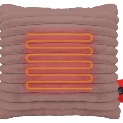 Ribfleece Verwarmd Sierkussen|Villa Volance Outlet