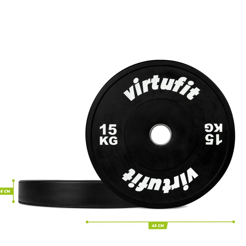 Bumper Plate Olympische Halterschijf van Rubber|VirtuFit Online