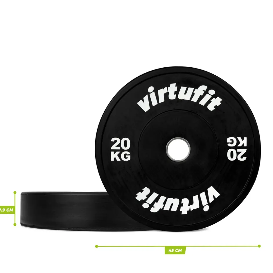 VirtuFit Bumper Plate Olympische Halterschijf van Rubber< Halters En Gewichten