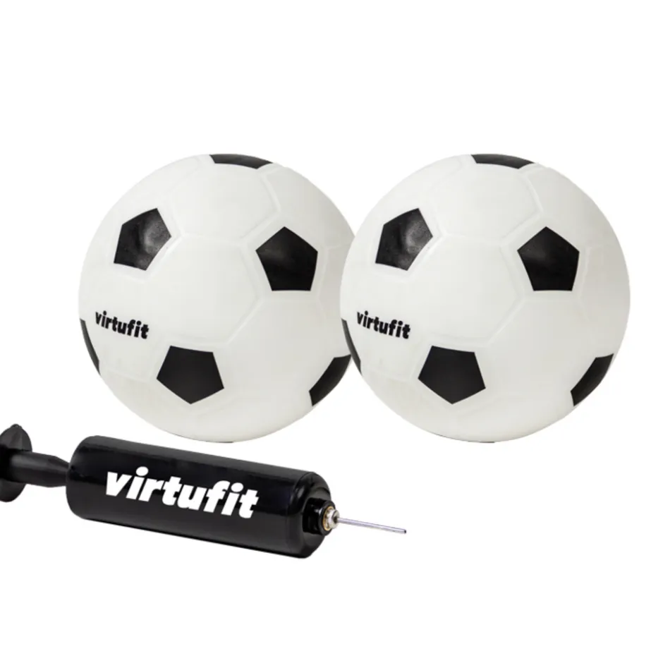 VirtuFit Kinder Voetbaldoelen Set met 2 Ballen en Pomp< Voetbal|Buitenspellen