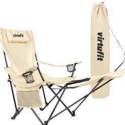 Opvouwbare Camping Stoel met Voetsteun|VirtuFit Hot
