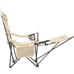 Opvouwbare Camping Stoel met Voetsteun|VirtuFit Hot