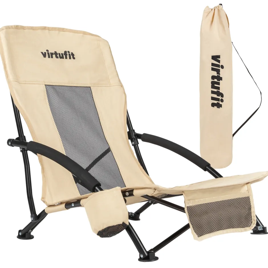 VirtuFit Opvouwbare Strandstoel< Buiten En Vrije Tijd