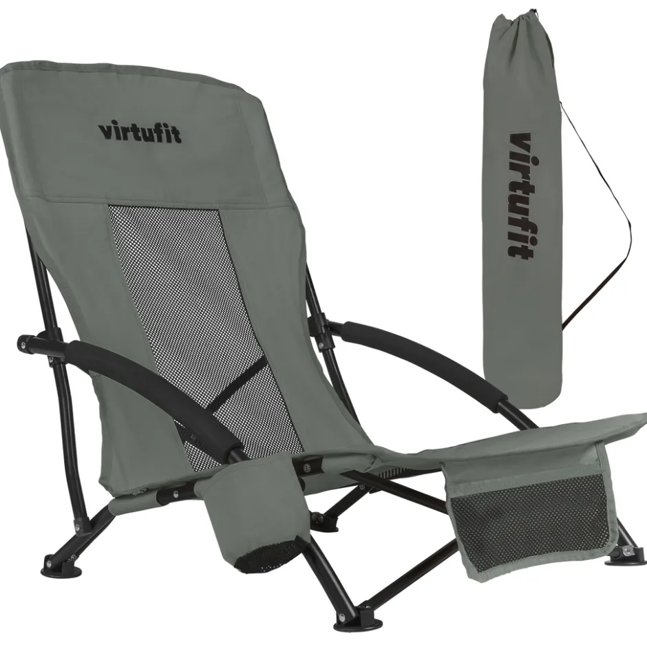 VirtuFit Opvouwbare Strandstoel< Buiten En Vrije Tijd