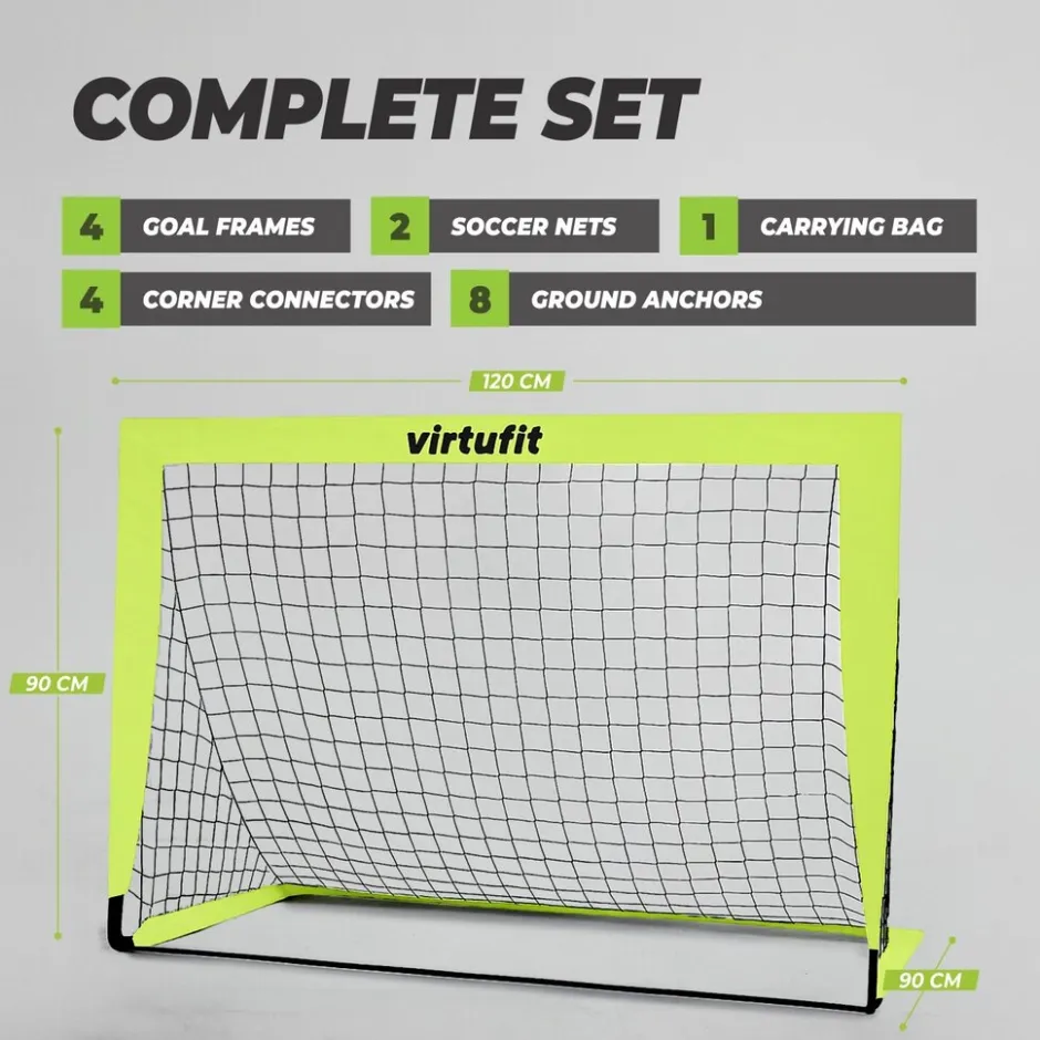 Pop-Up Voetbaldoelen Set|VirtuFit New