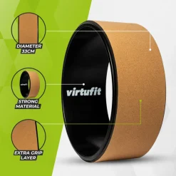 VirtuFit Premium Kurk Yoga Wiel< Yoga Accessoires