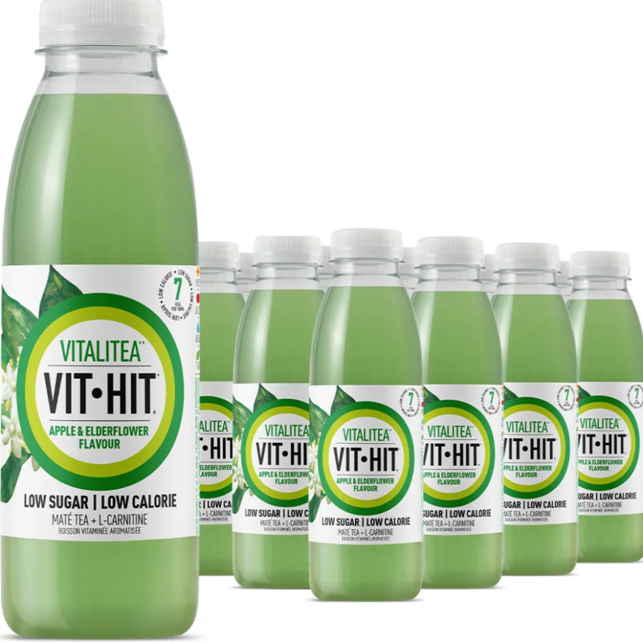 Vit-Hit VITHIT Vitaminedrink Appel & Elderflower Voordeelverpakking< Koude Dranken