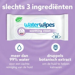 Waterwipes Soothing Clean Babydoekjes< Billendoekjes