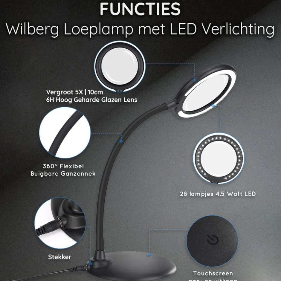 Wilberg Loeplamp met LED Verlichting< Verlichting