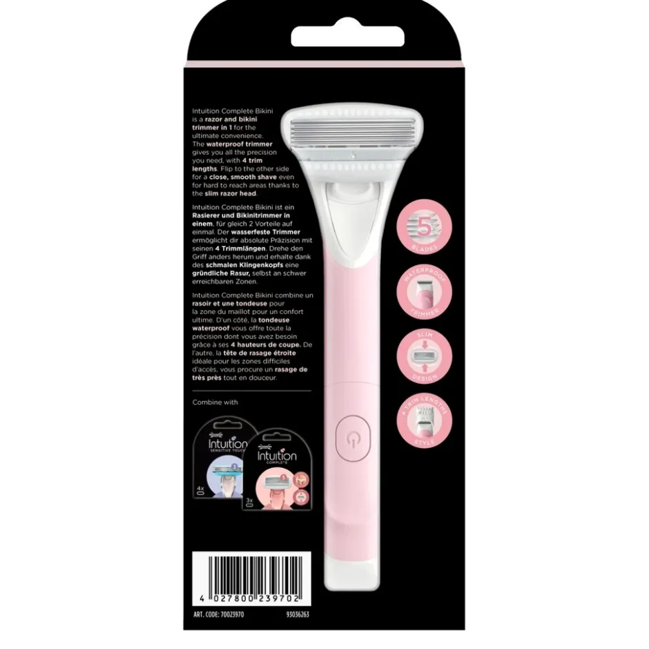 Intuition Compleet Bikini Scheersysteem en Trimmer|Wilkinson Sword Online