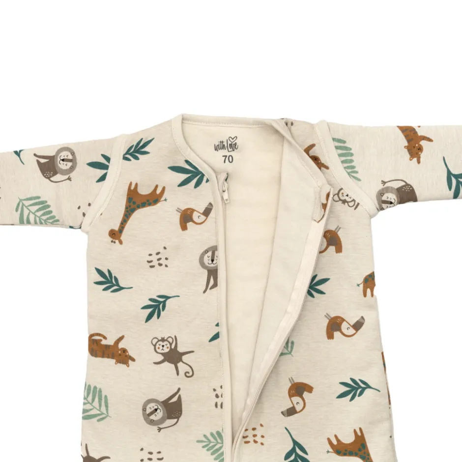 With Love Jersey Animals Winter Slaapzak< Babyslaapzakken