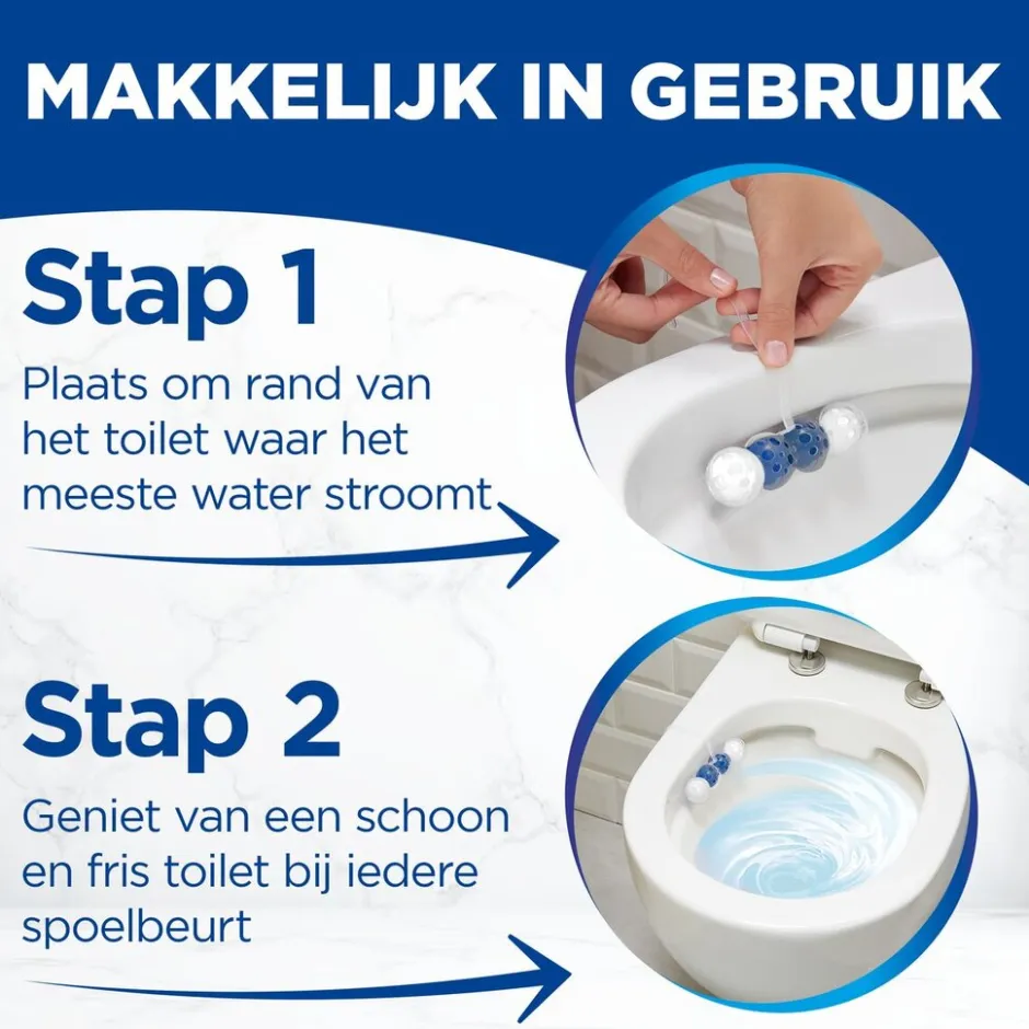 Blauw Actief Hygiëne Toiletblok|Witte Reus Clearance