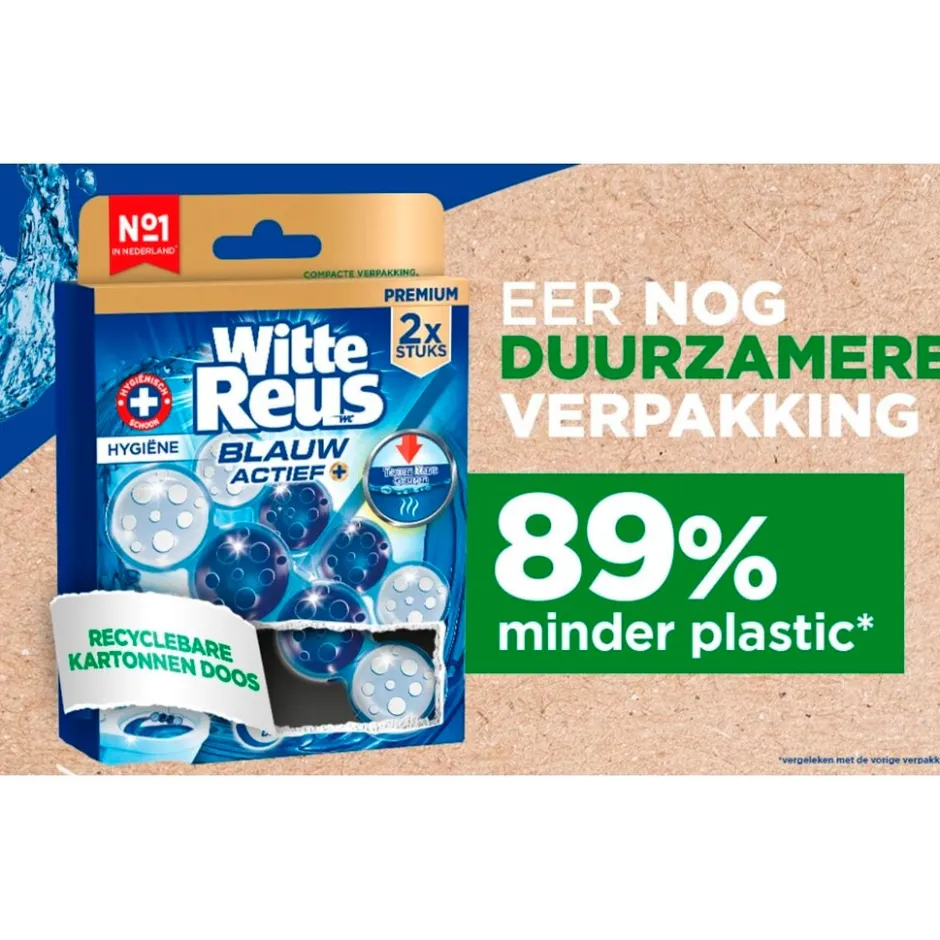 Blauw Actief Hygiëne Toiletblok|Witte Reus Clearance
