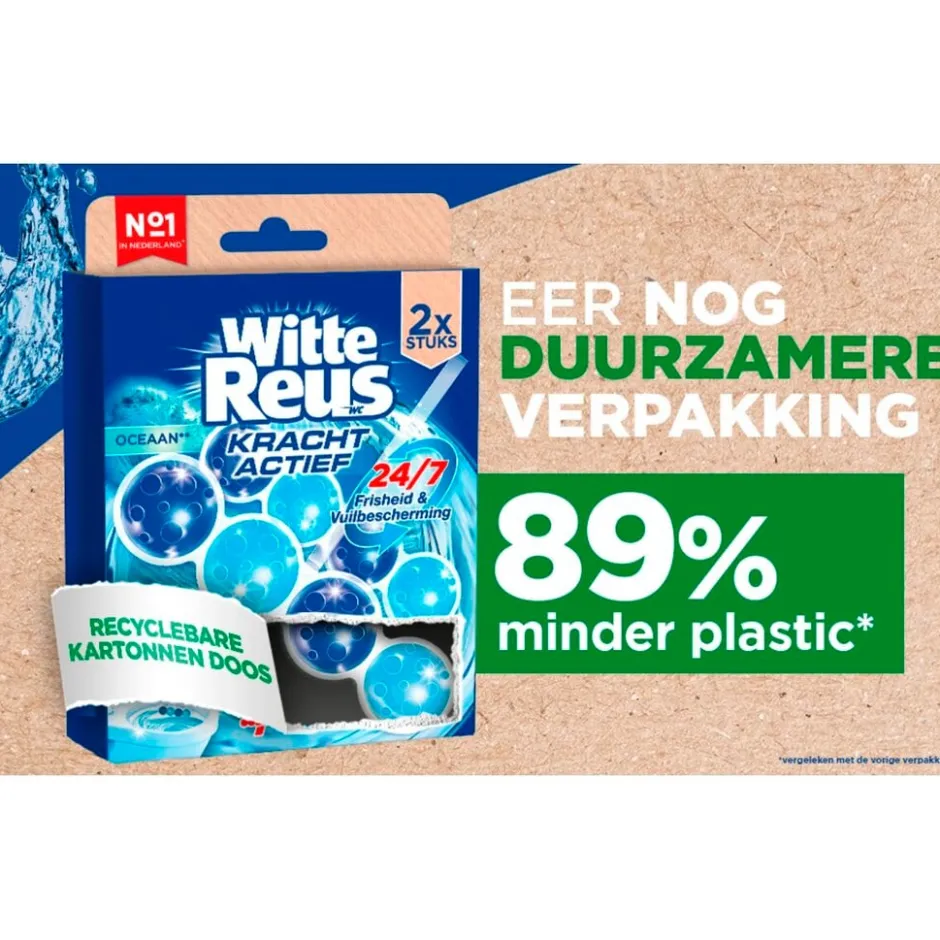 Witte Reus Kracht Actief Oceaan Toiletblok< Toiletblokken