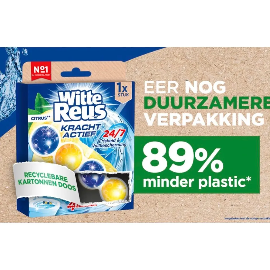 Kracht Actief Citrus Toiletblok|Witte Reus
