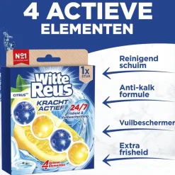 Kracht Actief Citrus Toiletblok|Witte Reus