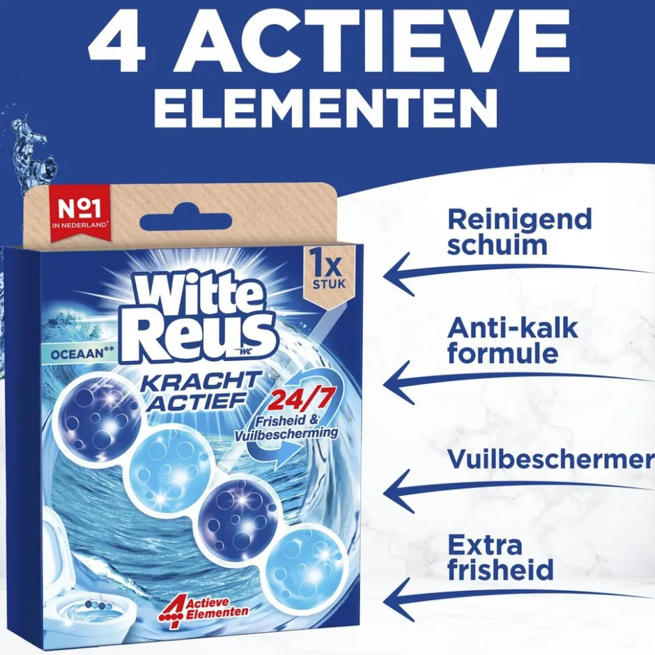 Kracht-Actief Oceaan Toiletblok|Witte Reus New