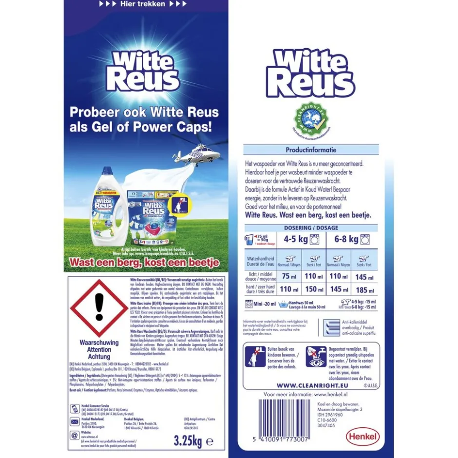 Witte Reus Waspoeder< Wasmiddel