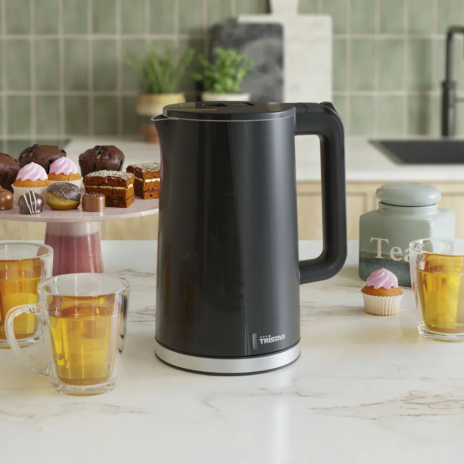WK-3407 Waterkoker Cool Touch met Dubbelwandige behuizing|Tristar Hot