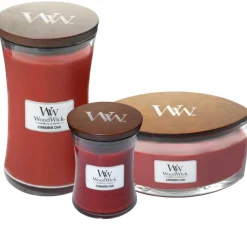 Woodwick geurkaarsen Cinnamon Chai< Woonaccessoires