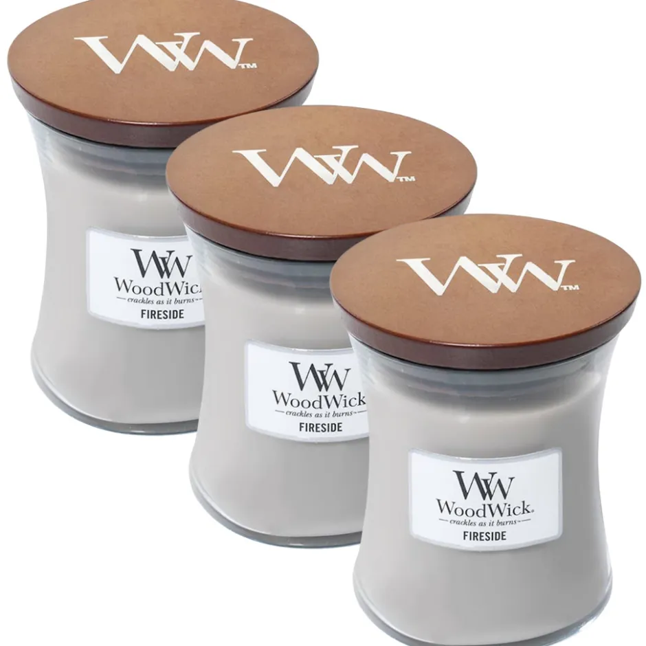 Woodwick geurkaarsen Fireside< Woonaccessoires