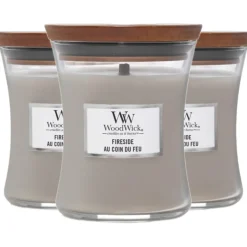 Woodwick geurkaarsen Fireside< Woonaccessoires