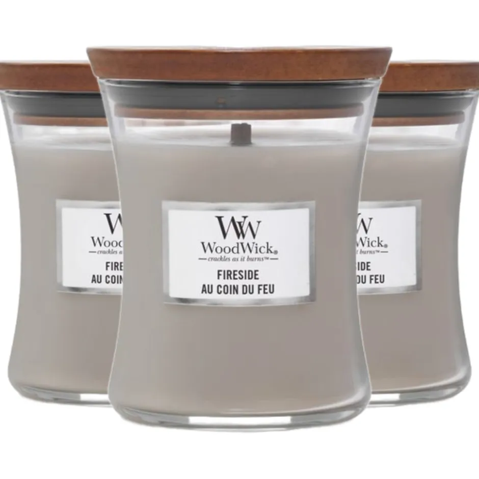 Woodwick geurkaarsen Fireside< Woonaccessoires