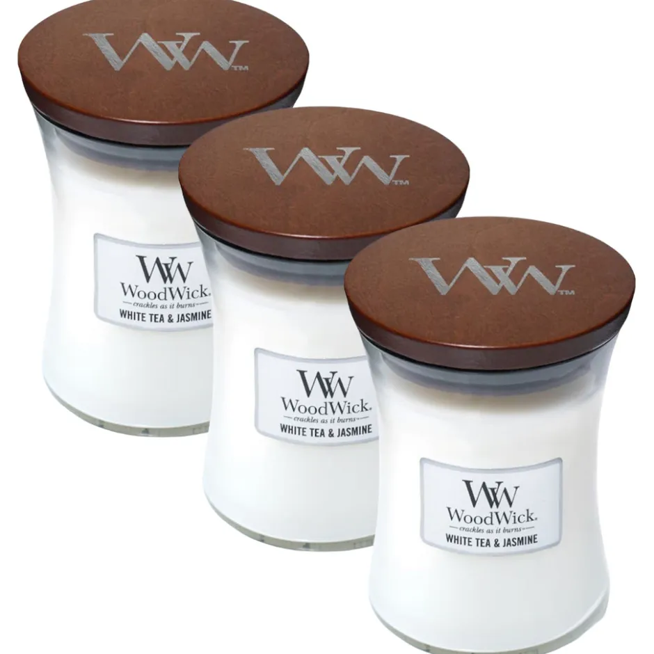 geurkaarsen White Tea & Jasmine|Woodwick Online