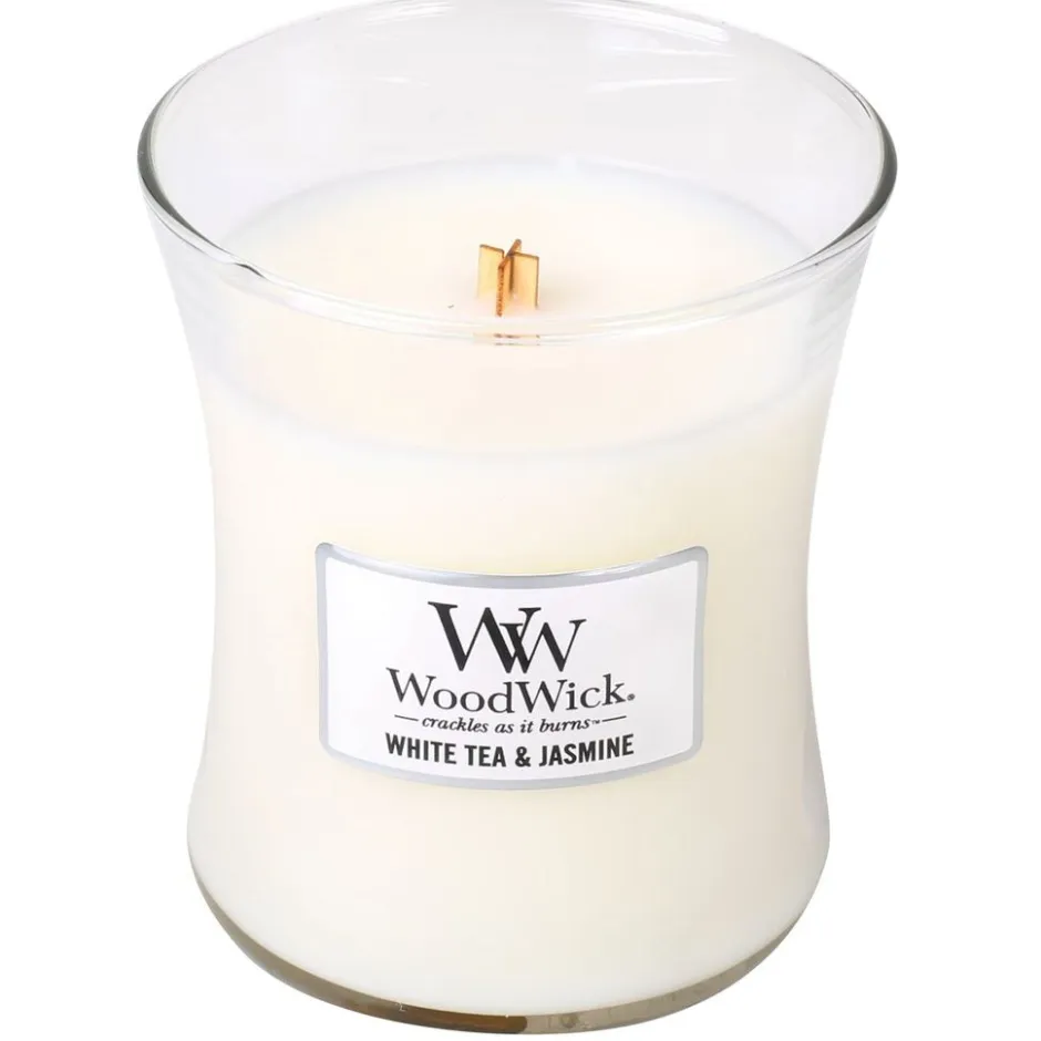 geurkaarsen White Tea & Jasmine|Woodwick Online