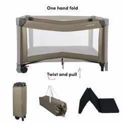 Campingbedje / Reisbed Twist set Inclusief Matras|X Adventure Discount