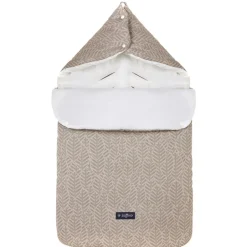 Zaffiro Beige Leaves Basic 5-in-1 Voetenzak< Kinderwagenaccessoires