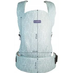 City Beige Leaves Ergonomische Draagzak|Zaffiro Outlet