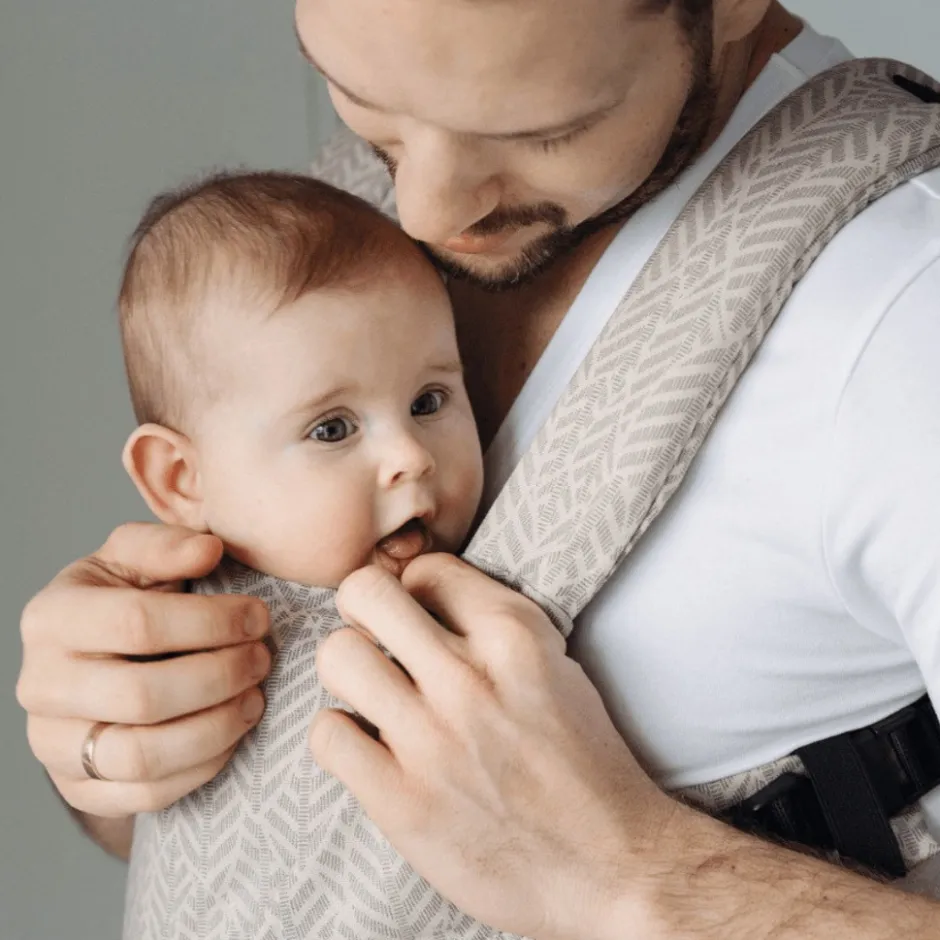 City Beige Leaves Ergonomische Draagzak|Zaffiro Outlet