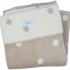 Ecru & Beige Gestipt 75 x 100 cm Wiegdeken|Zaffiro Outlet