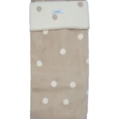 Ecru & Beige Gestipt 75 x 100 cm Wiegdeken|Zaffiro Outlet