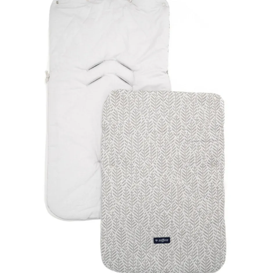 Zaffiro Grey Leaves Basic 5-in-1 Voetenzak< Kinderwagenaccessoires