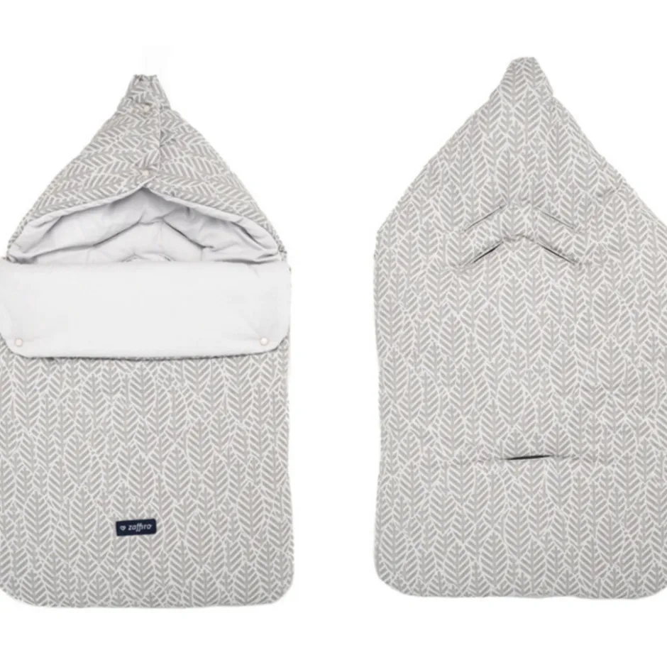 Zaffiro Grey Leaves Basic 5-in-1 Voetenzak< Kinderwagenaccessoires